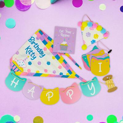 Show full view: Gift Republic Cat Birthday Kit, Multicolor slide 3 of 4