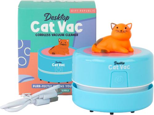 Show full view: Gift Republic Desktop Cat Vac Robot Kit, Multicolor slide 2 of 4