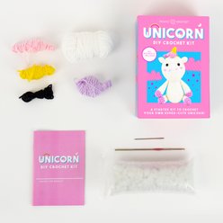 Gift Republic Crochet Unicorn Canvas Art, Multicolor slide 2 of 4
