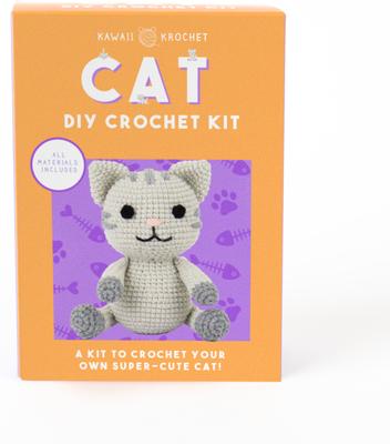 Show full view: Gift Republic Crochet Cat Canvas Art, Multicolor slide 2 of 4