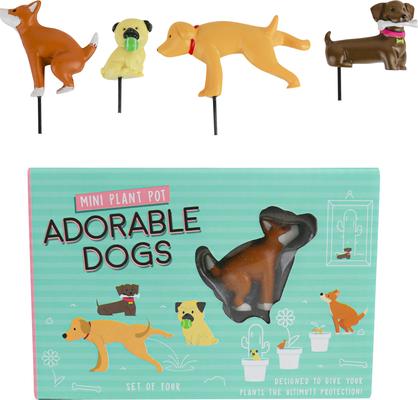 Show full view: Gift Republic Mini Plant Pot Markers Dog Garden Stone, Multicolor slide 3 of 3