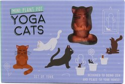 Gift Republic Mini Plant Pot Markers Yoga Cat Garden Stone, Multicolor slide 2 of 4