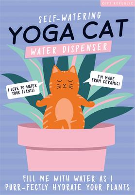 Show full view: Gift Republic Self Watering Yoga Cat Garden Stone, Multicolor slide 4 of 5