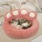 Show in main carousel: Kylinsure Round Plush Calming Donut Dog & Cat Bed, Pink, Small slide 1 of 12