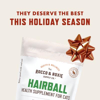 Show full view: Rocco & Roxie Supply Co. Chicken Flavored Hairball Supplements for Cats, 3.7-oz bag slide 3 of 10