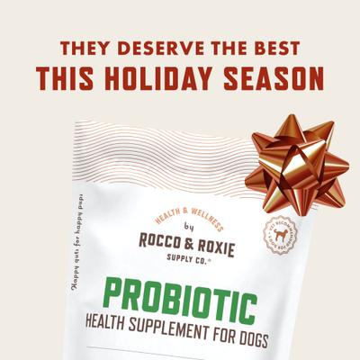 Show full view: Rocco & Roxie Supply Co. Duck Flavored Probiotic Digestive Aid Soft Chew Supplement for Dogs, 60 count slide 3 of 7