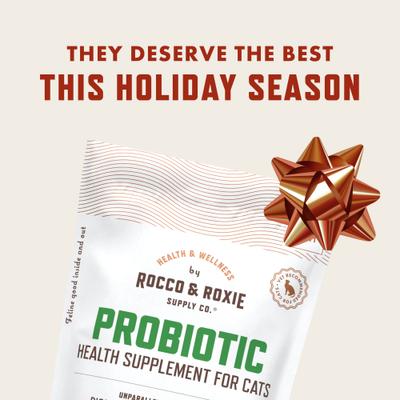 Show full view: Rocco & Roxie Supply Co. Chicken Flavored Digestive Aid Probiotic Chew Supplement for Cats, 3.7-oz bag slide 3 of 11