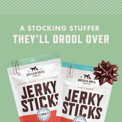 Show full view: Rocco & Roxie Supply Co. Gourmet Beef Jerky Dog Sticks, 16-oz bag slide 3 of 11