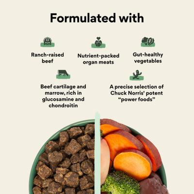 Show full view: Lone Wolf Ranch Power Foods Complete Beef Freeze-Dried Dog Food, 24-oz bag slide 4 of 9