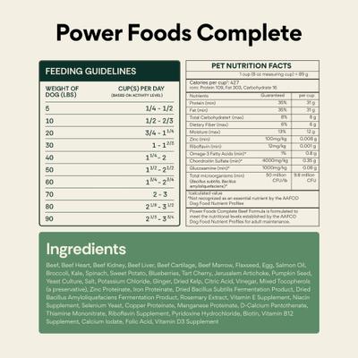 Show full view: Lone Wolf Ranch Power Foods Complete Beef Freeze-Dried Dog Food, 24-oz bag slide 8 of 9