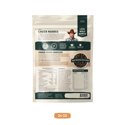 Show full view: Lone Wolf Ranch Power Foods Complete Beef Freeze-Dried Dog Food, 24-oz bag slide 3 of 9