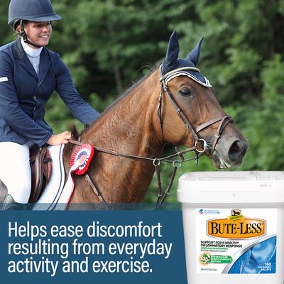 Show full view: Absorbine Bute-Less with Devil’s Claw, Vitamin B-12 & Yucca Comfort & Recovery Support Pellets Horse Supplement, 10-lb tub slide 5 of 7