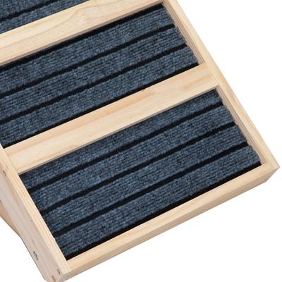 Show full view: Coziwow Adjustable Height Wooden Portable Folding Dog Ramp for Car SUV Truck, Gray, 38-in slide 6 of 11