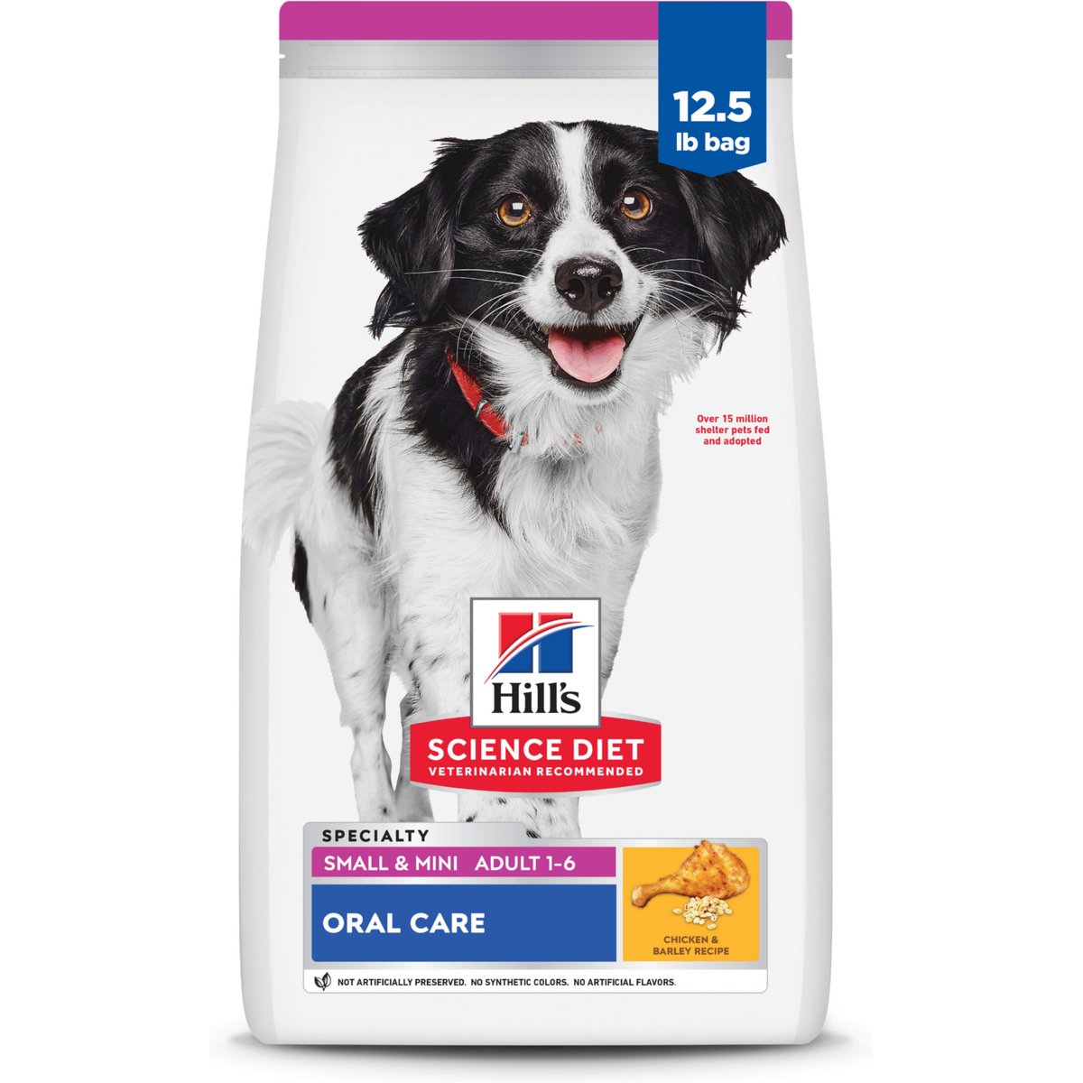 Hill's Science Diet Oral Care Small Breed & Mini Breed Chicken Recipe Adult Dry Dog Food, 12.5-lb bag