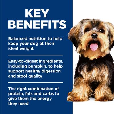 Show full view: Hill's Science Diet Adult Small Paws Chicken Meal & Rice Recipe Dry Food + Chicken & Barley Entree Canned Dog Food slide 3 of 10