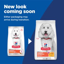 Hill's Science Diet Senior Adult 7+ Perfect Digestion Small Bites Chicken Dry Dog Food, 12-lb bag slide 2 of 9