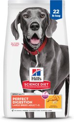 Hill's Science Diet Adult Perfect Digestion Large Breed Chicken Dry Dog Food, 22-lb bag