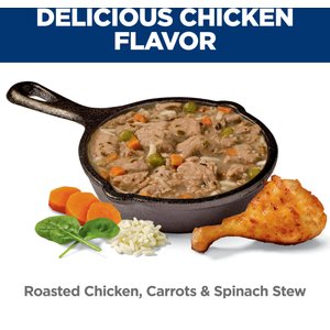 Hill's Science Diet Adult Healthy Cuisine Roasted Chicken, Carrots & Spinach Stew Wet Dog Food, 12.5-oz can, case of 12