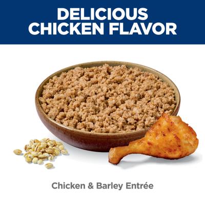 Show full view: Hill's Science Diet Senior Adult 7+ Small Breed & Mini Breed Chicken & Barley Entree Wet Dog Food, 5.8-oz can, 24 count slide 5 of 13