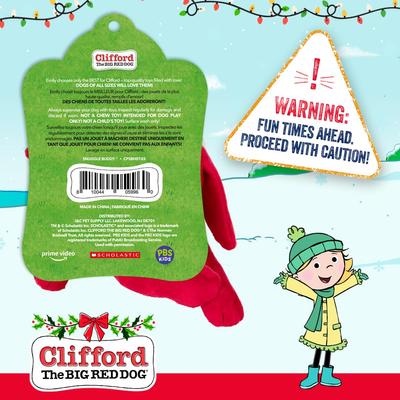 Show full view: Clifford The Big Red Dog Holiday Santa Snuggle Buddy Plush Dog Toy slide 7 of 8