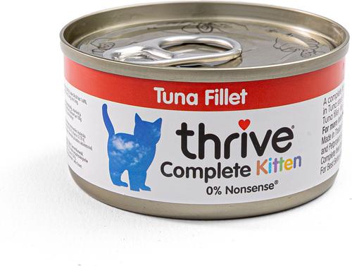 Show full view: Thrive Kitten Tuna Bits in Broth Wet Cat Food, 75-g can, case of 12 slide 3 of 5