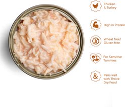Thrive Chicken Breast & Turkey Bits in Broth Wet Cat Food, 2.65-oz can, case of 12 slide 2 of 4