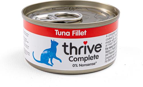 Show full view: Thrive Tuna Bits in Broth Wet Cat Food, 75-g can, case of 12 slide 3 of 5