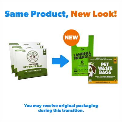 Show full view: Doggy Do Good Landfill-Friendly Premium Dog & Cat Waste Bags - Handle Bags, 180 count slide 2 of 10