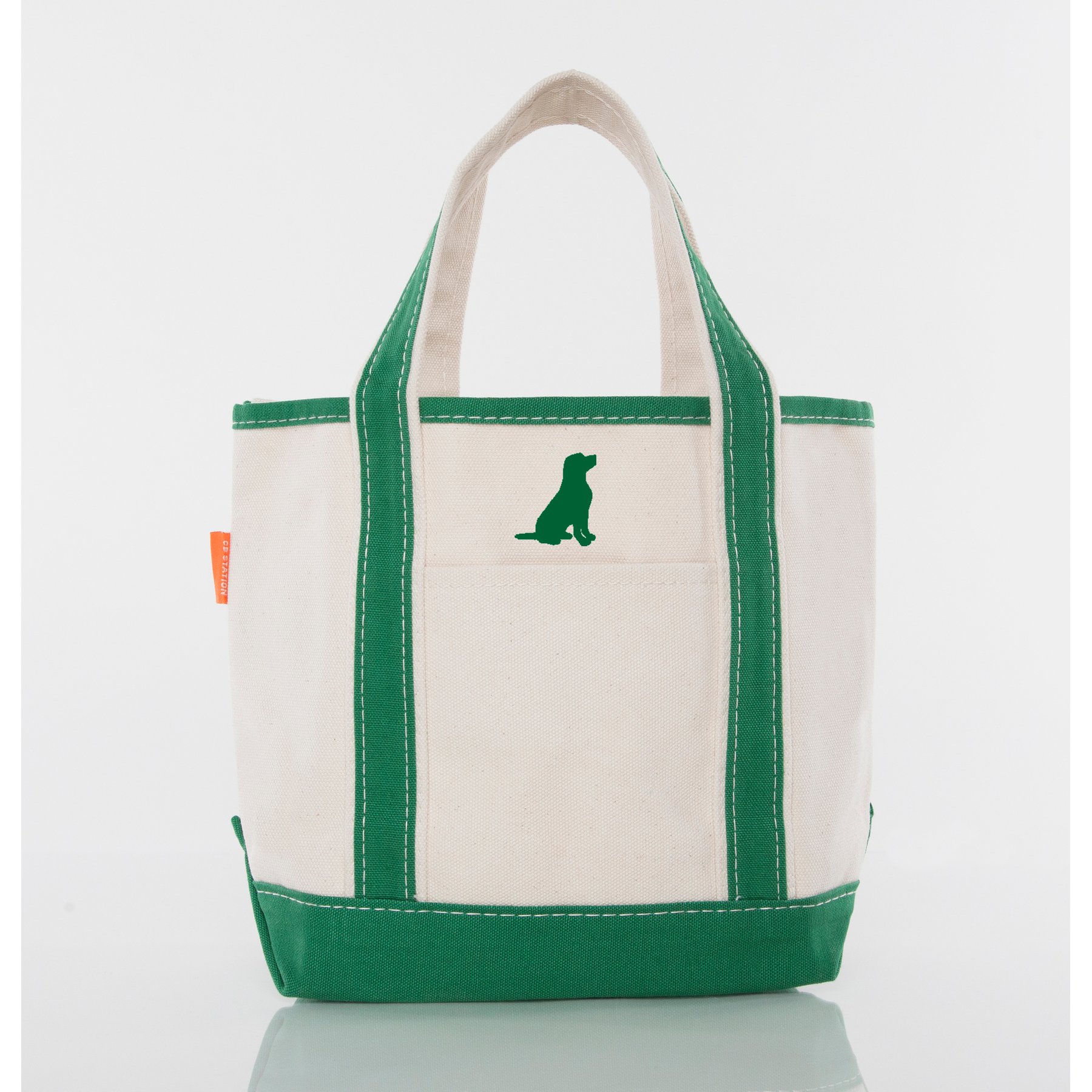 CB Station Handy Open Tote Bag, Small, Emerald, MiniDog