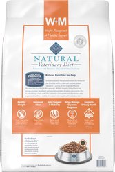 Blue Buffalo Natural Veterinary Diet W+M Weight Management + Mobility Support Dry Dog Food, 22-lb bag slide 2 of 9