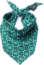 The Paws Shamrock Dog Bandana, Green, Medium