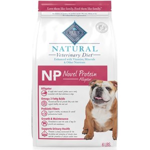 Blue Buffalo Natural Veterinary Diet NP Novel Protein Alligator Dry Dog Food, 6-lb bag