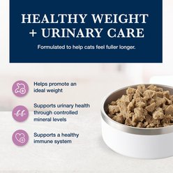 Blue Buffalo Natural Veterinary Diet W+U Weight Management + Urinary Care Chicken Wet Cat Food, 5.5-oz can, 24 count slide 2 of 9