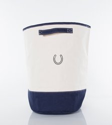 CB Station Personalized Storage Hamper, Navy, Horseshoe