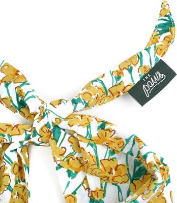 Show full view: The Paws Buttercup Dog Bandana, Yellow, Small slide 2 of 3