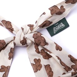 The Paws Chocolate Bunny Dog Bandana, Brown, X-Large slide 2 of 3