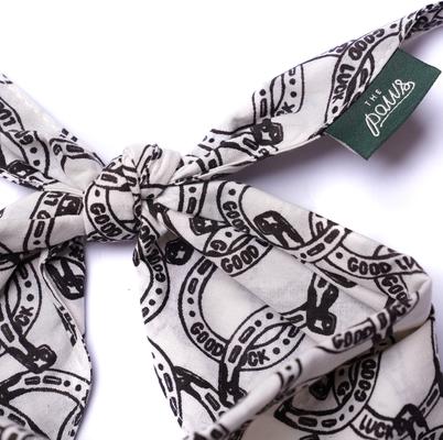 Show full view: The Paws Lucky Dog Bandana, Brown, Small slide 4 of 5