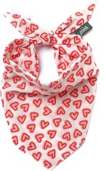 The Paws Valentine's Day Lover Dog Bandana, Pink, Medium
