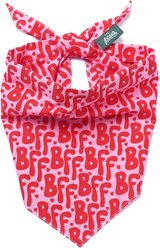The Paws Valentine's Day BFF Dog Bandana, Pink, Large