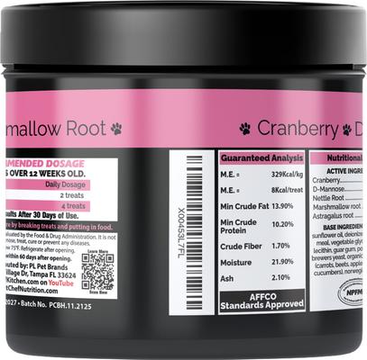 Show full view: Pet Chef Meow Bites Premium Pro & Prebiotic Salmon Flavored Soft Chew Digestive Aid Supplement for Cats, 6-oz jar slide 4 of 6