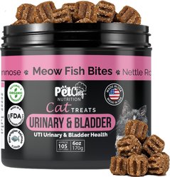 Pet Chef Meow Bites Premium Pro & Prebiotic Salmon Flavored Soft Chew Digestive Aid Supplement for Cats, 6-oz jar