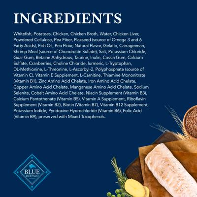 Show full view: Blue Buffalo Natural Veterinary Diet W+M Weight Management + Mobility Support Grain-Free Wet Dog Food, 12.5-oz, case of 12 slide 6 of 13