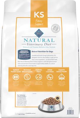 Show full view: Blue Buffalo Natural Veterinary Diet KS Kidney Support Dry Dog Food, 22-lb bag slide 3 of 11