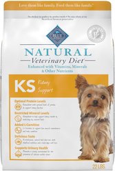 Blue Buffalo Natural Veterinary Diet KS Kidney Support Dry Dog Food, 22-lb bag