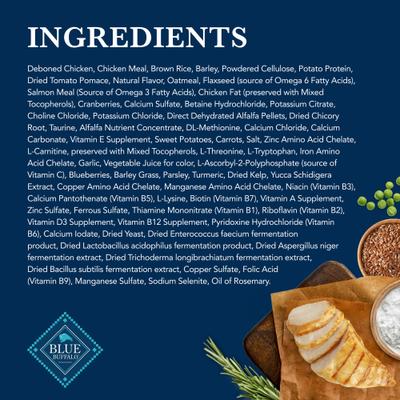 Show full view: Blue Buffalo Natural Veterinary Diet W+U Weight Management + Urinary Care Dry Dog Food, 22-lb bag slide 6 of 11