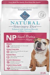 Blue Buffalo Natural Veterinary Diet NP Novel Protein Alligator Dry Dog Food, 22-lb bag