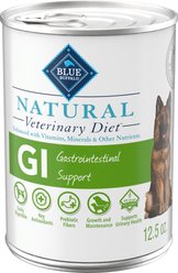 Blue Buffalo Natural Veterinary Diet Gastrointestinal Support Chicken Wet Dog Food, 12.5-oz can, 12 count