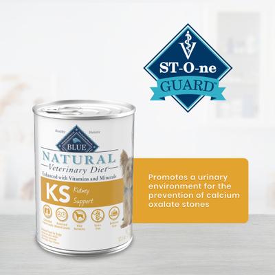Show full view: Blue Buffalo Natural Veterinary Diet KS Kidney Support Grain-Free Wet Dog Food, 12.5-oz, case of 12 slide 6 of 13