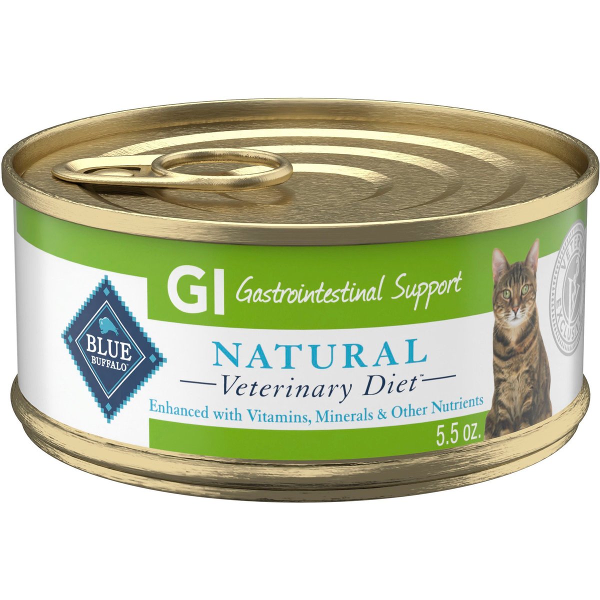 5.5-oz GI Gastrointestinal Support Grain-Free Canned Cat Food Blue Buffalo Natural Veterinary Diet case of 24