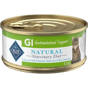 Blue Buffalo Natural Veterinary Diet GI Gastrointestinal Support Chicken Wet Cat Food, 5.5-oz can, 24 count